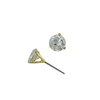 Martini Set 1 CT CZ Diamond Stud Earrings in Gold