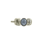 Designer Inspired Open Blue Moonstone ring