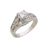 Rhodium White Gold Marquis Classic Ring