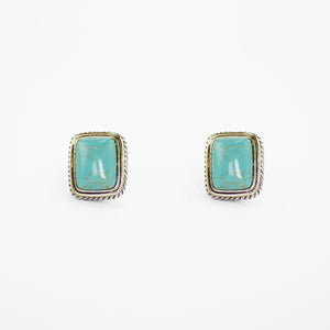 Designer Inspired Natural Turquoise Stone Earrings