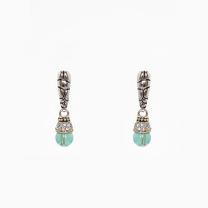Designer Inspired Drop Earrings in Turquoise