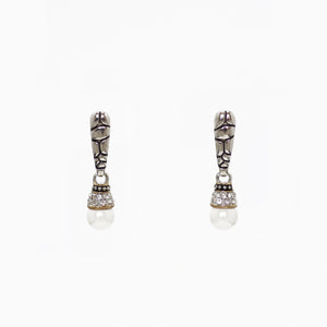 Designer Inspired Drop Earrings in Pearl