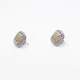 Designer Inspired Hammered Gold and Silver Earrings
