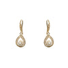 designer inspired pearl fishhook pave earrings on sale