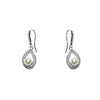 pearl fishhook pave earrings on sale