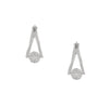 Triangle Pave Drop CZ Earrings
