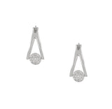 Triangle Pave Drop CZ 2 Piece Gift Set of Necklace and Earrings