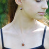 Ladybug garnet Necklace