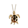 Gold Sea Turtle Tiger's Eye Necklace