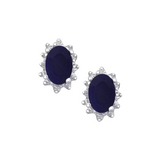 Designer Blue Sapphire Earrings