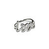 Pave Love Ring in Sterling Silver
