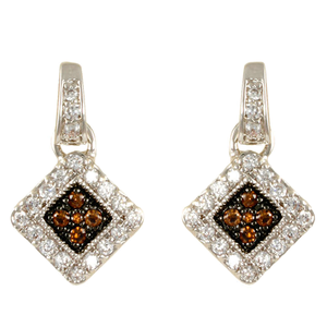 Chocolate Pave Present Style Earrings
