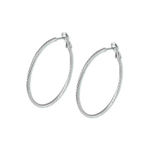 Designer inspired hoops Silver