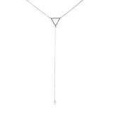 Minimalist Triangle Drop Necklace
