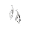 Leaf Drop Earrings with 1/2 CT 5AAA Solitaire CZ