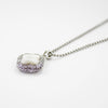 Designer Inspired Mother Of Pearl Alhambra Pendant Necklace