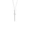 Skinny Pave Cross Pendant Necklace