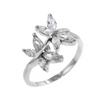 8 Marquise Cut Butterfly Ring