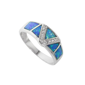 Blue Opal Ring (V)