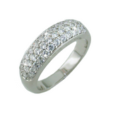Pave Silver Band