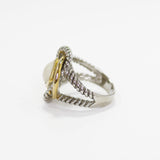 Love Knot Ring in Mother of Pearl
