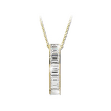 Vermeil Jacobs Ladder Necklace with Channel Set Baguettes