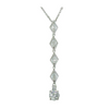 Marquise Cut CZ Wedding Drop Necklace with 5AAA Stone Pendant