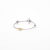 Designer Inspired Pave Alhambra 3 Station Cable Cuff Bracelet in Rhodium