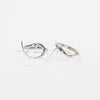 Bali Minimalist Double Spiral Fishhooks in Sterling Silver