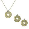 Multi-Circle Pendant 2 Piece Gift Set of Necklace and Earrings