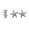Stud Starfish Earrings