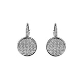 Pave Round Earrings