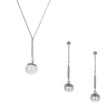 Freshwater Pearl Drop 2 Piece Gift Set of Necklace and Earrings