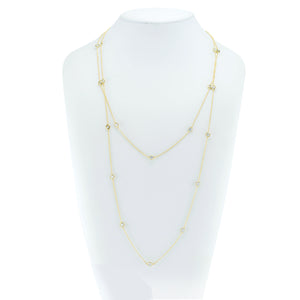 48" By the YardÊw/Raised stones in 18ct gold finish