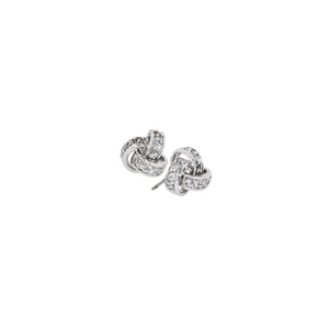 Love Knot Silver Studs